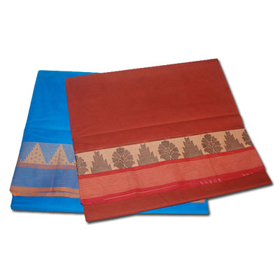 "Village cotton sarees MSLS-77 n MSLS- 78(Without Blouse) (2 Sarees) - Click here to View more details about this Product